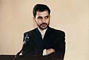 Mahmoud Asvar presents Iranian Ambassador Mohammad Farhad Koleini's remarks